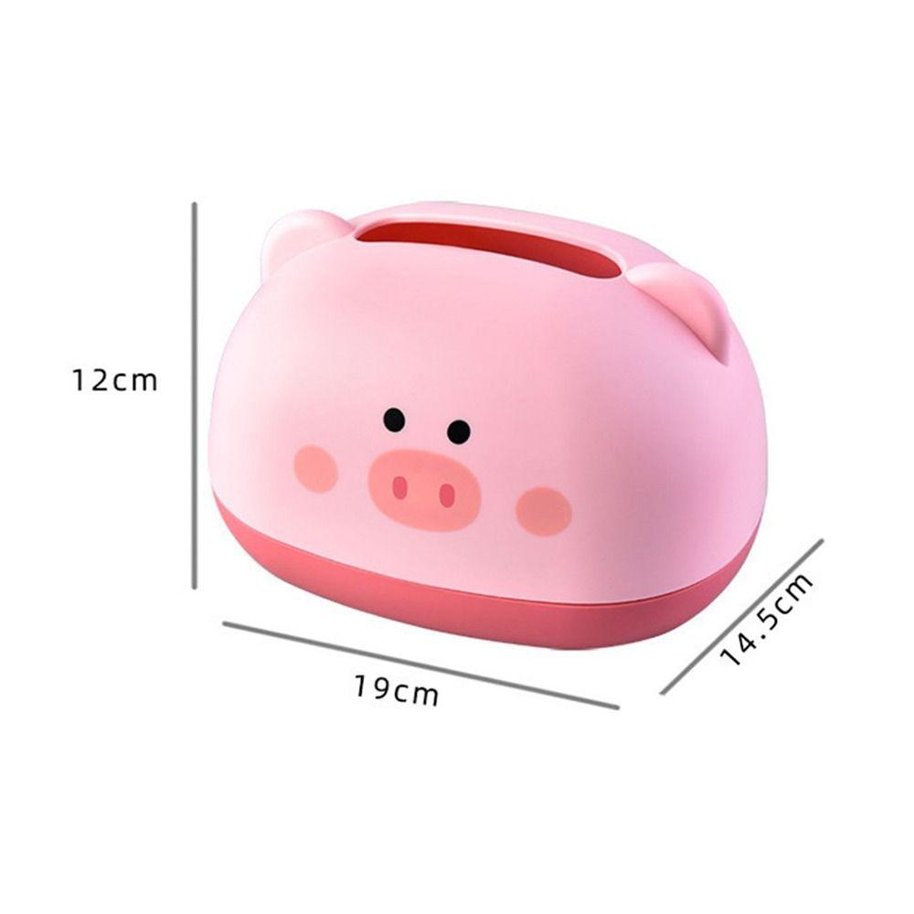 1Pcs Storage Box Napkin Holder Pig Bear Wet Wipes Case Dispenser Household Tissue Box
