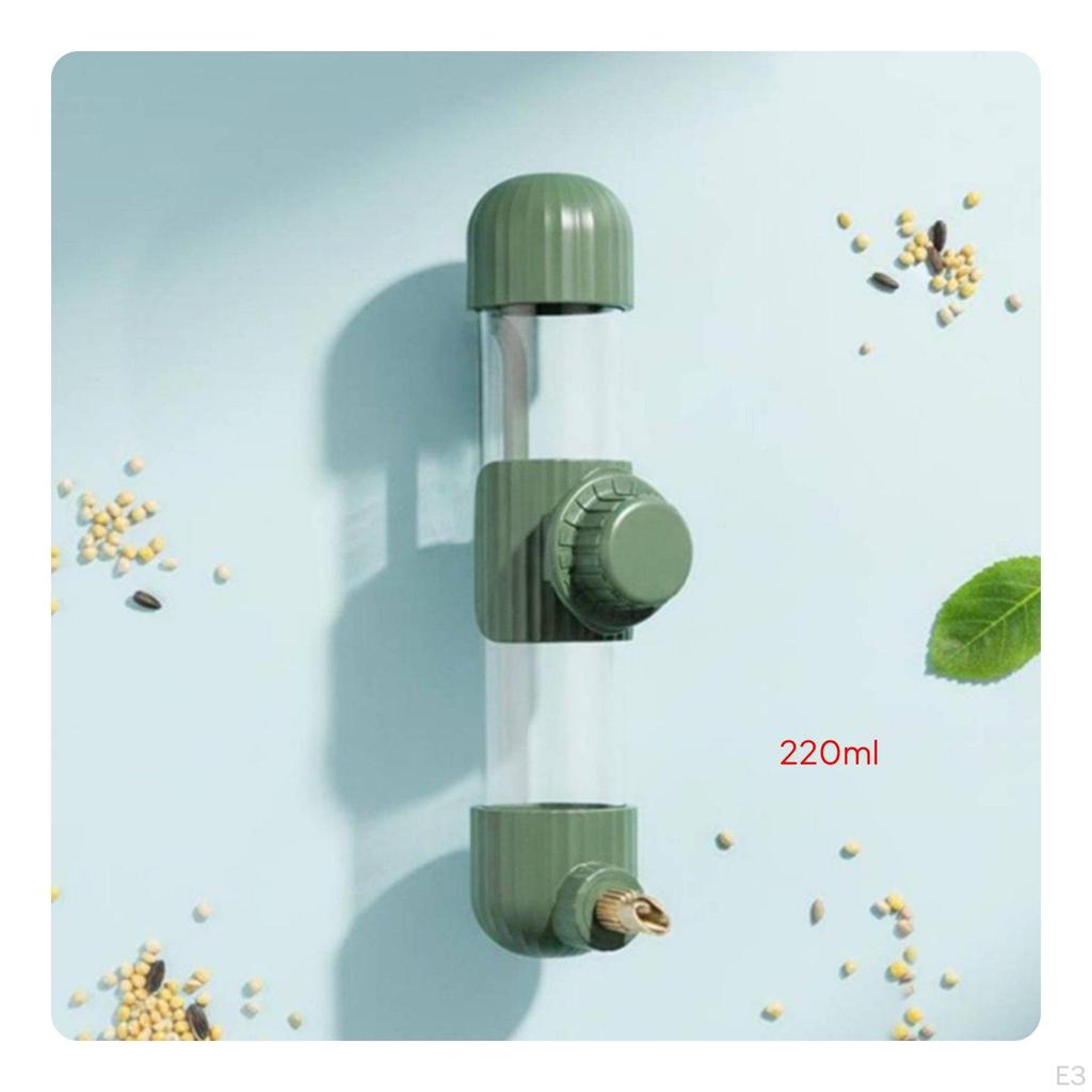 Parrot Water Dispenser LeakResistant Automatic Bird Waterer AntiSlip Mount Hanging Bottle
