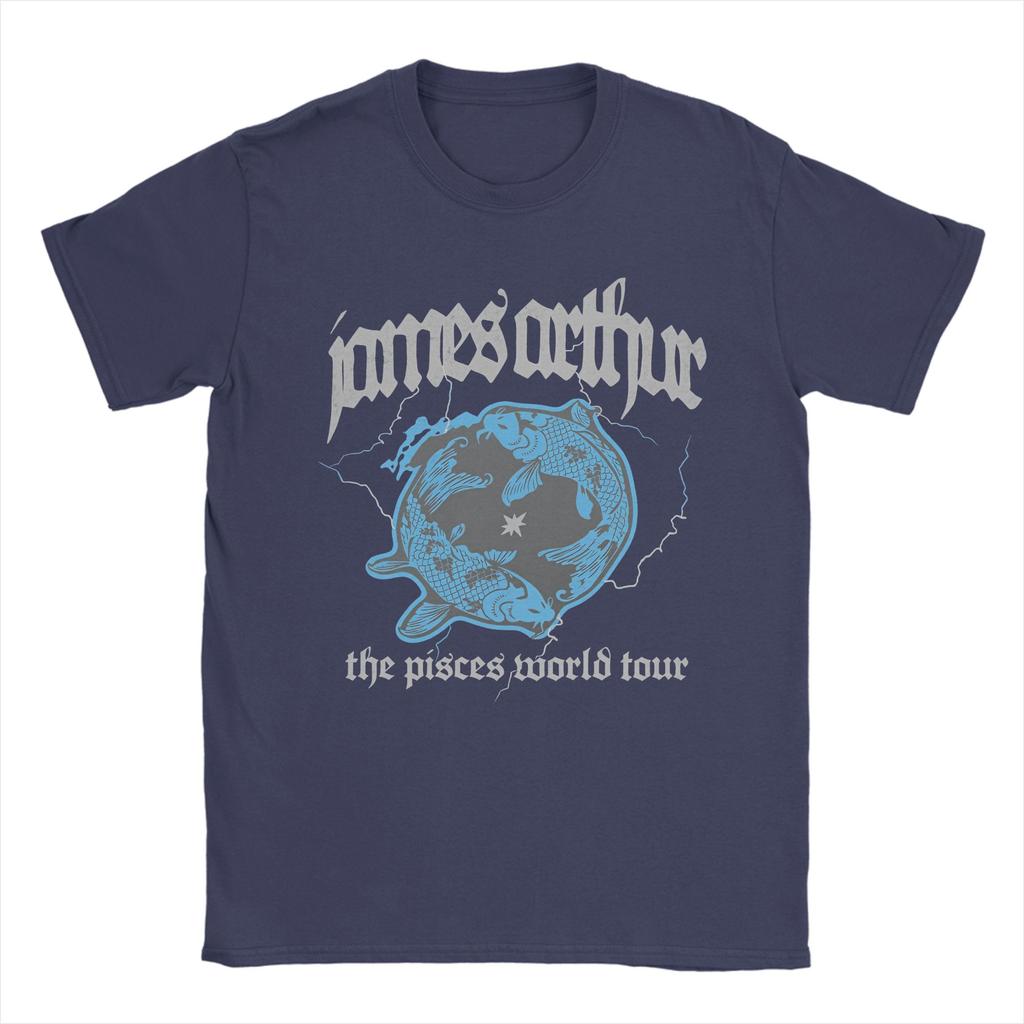 Mens Vintage Pisces James Arthur Pisces World Tour Dublin T Shirt  100 Cotton Clothes Cool Tee Shirt Plus Size TShirts