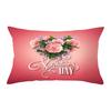 Valentine's Day Decor Pillowcases 4-Pack, Love Heart Printed Cushion Covers For Sofa/Bed,Red Black Cases For Home Decoration