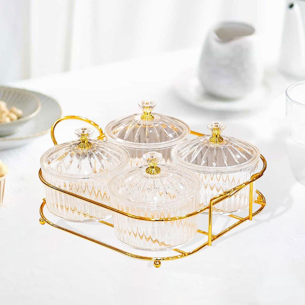 Divided Serving Platter Dried Fruit Tray Fashion Snack Bowls Nut and Candy Tray Nuts Plate for Dining Table Wedding Desktop