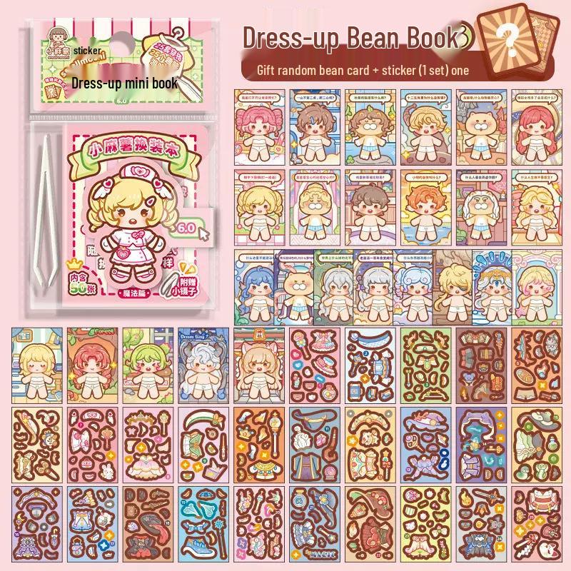 Little Mochi 6.0 Outfit: Complete Children's DIY Miniature Scene Decoration Sticker Set