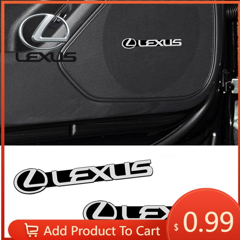 Interior Stickers Car Audio Decorate 3D Aluminum Badge Emblem Sticker For Lexus 250 300 RX 300 350 US 200 GX 400 460 LX GS450H G