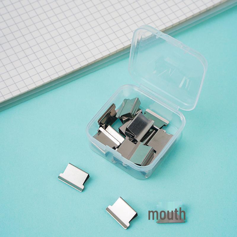Cartoon Transparent Traceless File Binder Clip for Office Data Organization and Creative Learning