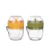 1 Pcs Lemon Juicer with Lid Plastic Manual Lemon Juicer Orange Press Cup Orange Juice Extractor with Pouring Spout Fruit Tool WBL