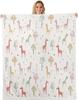 Feen- und Blumenmuster-Decke Weicher Flanell-Überwurf Kinderzimmer-Dekoration Magisches Fantasy-Thema Bettwäsche für Mädchen Kinderzimmer