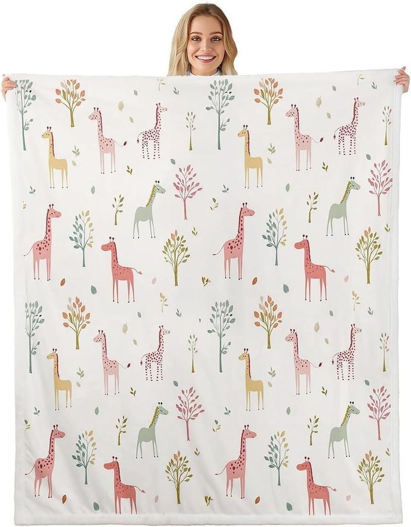 Feen- und Blumenmuster-Decke Weicher Flanell-Überwurf Kinderzimmer-Dekoration Magisches Fantasy-Thema Bettwäsche für Mädchen Kinderzimmer