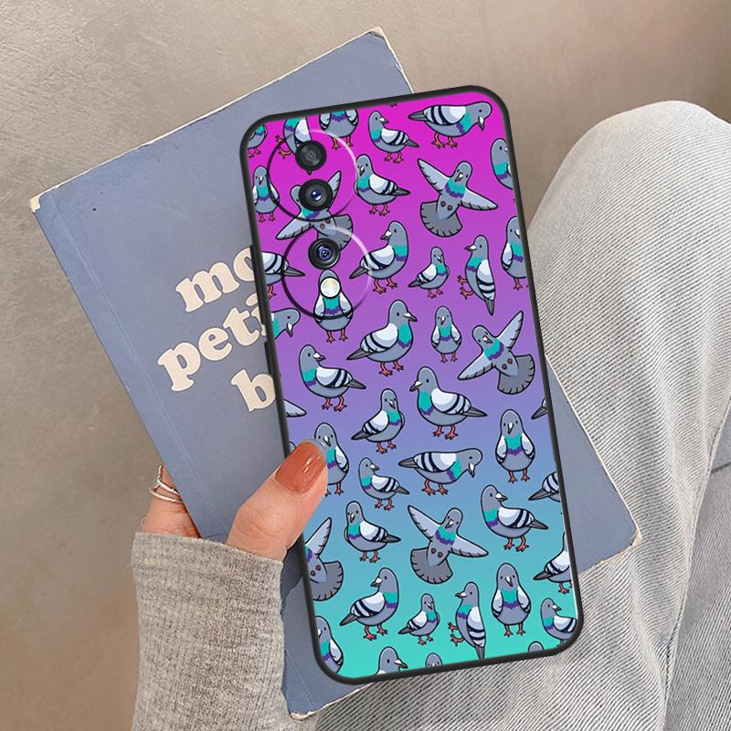 The Pigeons Case For Honor Magic 8 Pro 5 6 7 Lite Cover For Honor 200 400 90 70 50 X8a X8b X9a X9b X9c