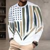 Men Plus Size Crew Neck Long Sleeve Shirt Black Gothic Skull Skeleton Hand Lion Graphic Casual Street Style Top