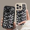 Snow Leopard Print Soft TPU Phone Case For iPhone Air 16e 17 16 15 14 Pro Max 13 12 Pro 15 16 14 Plus Shockproof Silicone Cover
