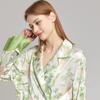 Spring and Summer New Ice Silk Pajamas for Women Hot Season Ice Silk Home Fur Suit Simple Cool Hot Season Pajamas