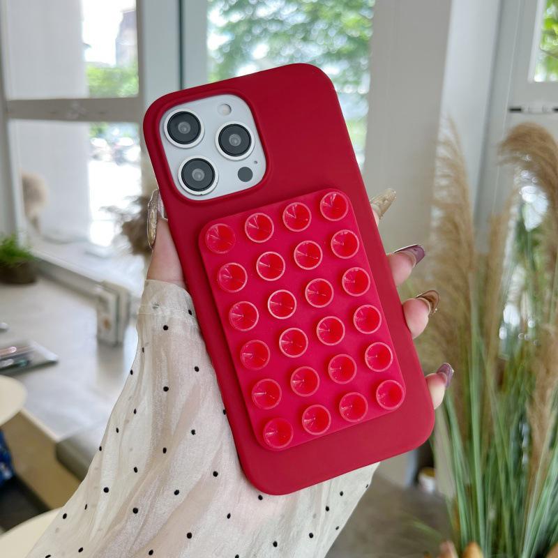 Multifunctional Silicone Suction Cup Phone Stand & Back Sticker