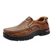 New dad shoes men's breathable casual shoes leather shoes 2025 soft sole 48 large size summer popular men's shoes
