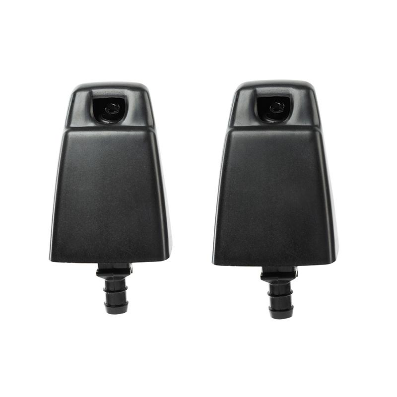 2Pcs Matte Black ABS Headlight Washer Nozzle Jet 85044-60060 for Toyota Land Cruiser 100 Lexus LX470 Front Bumper Headlamp Cleaning Spray Actuator