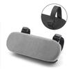 2pcs Office Chair Armrest Cushions - Ergonomic Elbow Pillows with Breathable Perforated Design, Adjustable Straps & Soft Padding