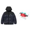Hongxing Erke Water-Resistant Series Urban Outdoor Hooded Couple Down Jacket Men Outerwear Black 51223401052-004