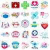 50 Stickers, Injections, Nurses, Medical Children, Picture Recognition, Baby Enlightenment, Decorative Stickers, Repeated Waterproof Stickers