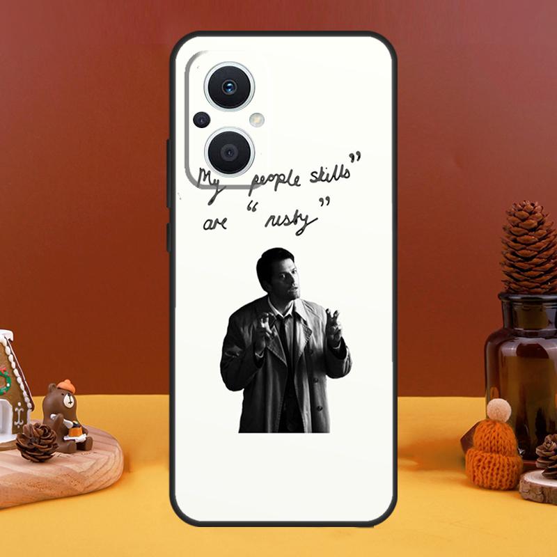 Angel Castiel Supernatural Case For OPPO Reno 4Z 5Z 8T 10 Pro 11 F 4 6 7 8 5 Lite OPPO Find X6 X5 Pro X2 X3 Lite Cover