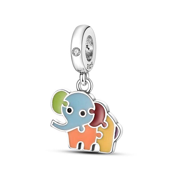 925 Sterling Silver Heart Paw Animal Clear Snowflake Sparkling Crown Pumpkin Charm Bead Fit Original Fashion Bracelet