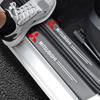 Pedal de Boas-Vindas para Soleira de Porta em Fibra de Carbono para Pajero Sport Eclipse Cross L200 Colt Delica Ralliart Triton Acessórios