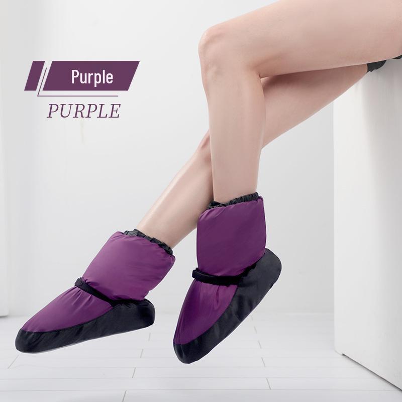 

Women s Winter Dance Shoes: Thick-Soled Ballet Ankle Boots With Velvet Lining for Warmth and Foot Protection XXL