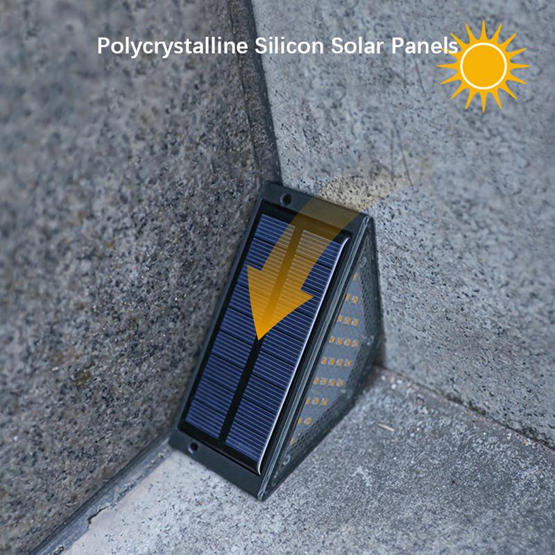 Xiaomi 8Pcs LED Solar Step Lights, Waterproof Outdoor Stair Lights, Solar Deck Lights Outdoor Solar Landscape Lighting for Yard, Patio