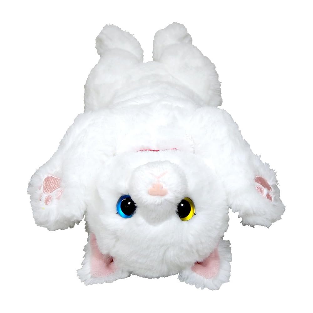 Hizaneko Plush Toy White Odd-Eyed Small Size