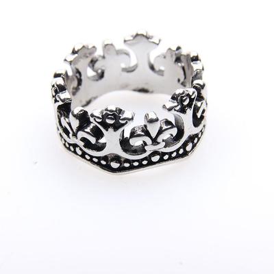 Unisex Vintage Crown Ring: Trendy European & American Style Jewelry