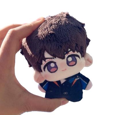 10cm Game Love And Deepspace Caleb Dolls Cosplay Plush Stuffed Cute Xia Yi Zhou Doll Key Chain Decoration Gifts