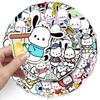 Pacha Dog Graffiti Cute Cartoon Stickers: 50 Waterproof Sheets for DIY Phone Case & Luggage