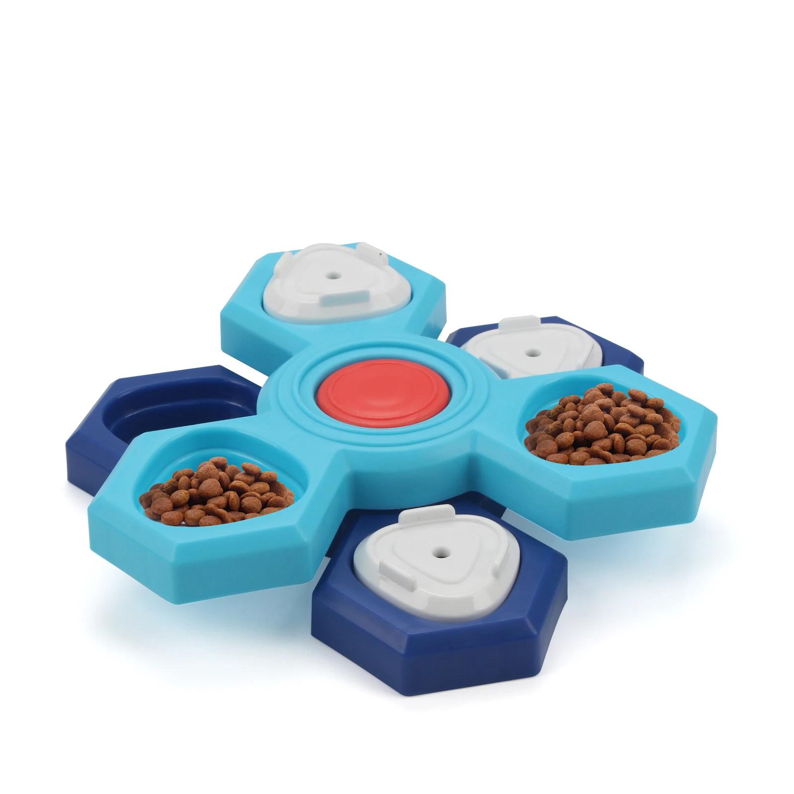 

Игрушки-пазлы для собак, интерактивные, выдающие лакомства, для медленного кормления питомцев, для маленьких и больших собак, щенков, для обогащения, тренировки IQ, пазл с лакомствами для собак 2nd floor синий