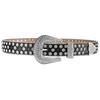Fashion Rhinestone Belt for Cowgirls Waist Belt Gothic Style Rhinestones Studded PU Belt for Jeans Pants Female Costume
