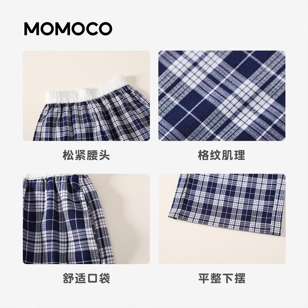 Mamimaka Girls' Casual Pants Summer New Product Fashion Plaid Pants