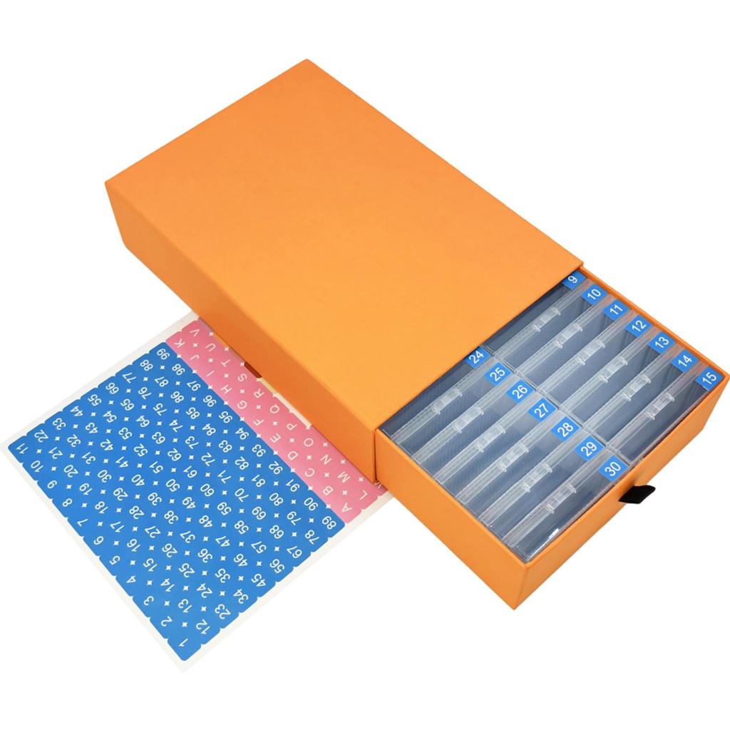 15/30/45 Pack/Set Diamond Painting Storage Box Trays with Lids Diamond Painting Trays for DIY Beaded Jewellery & Craft Storage