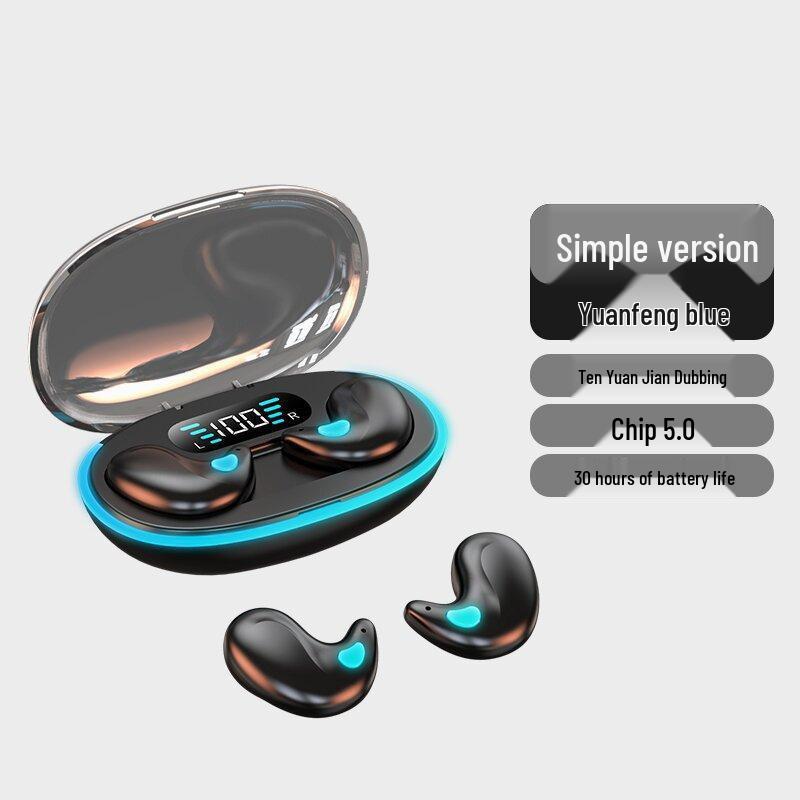 Bluetooth In-Ear Sleep Earphones: Ultra-Thin, Bone Conduction, Long Battery Life, Comfortable for Extended Wear.