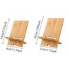 Multi-Angle Bamboo Phone Holder Solid Wood Mobile Phone Support Tablet Mount  Charging Station