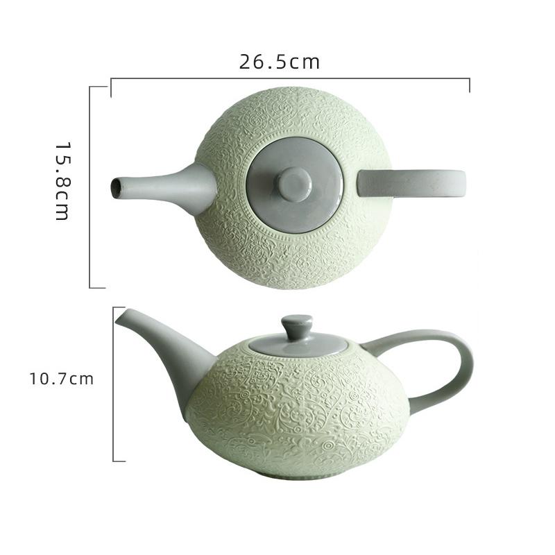 Flower Relief Ceramic Cup&saucer Floral Pattern Coffee Mug Dining Table Milk Mugs Afternoon Tea Teacup Fruit Juice Container