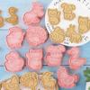 8Pcs Biscuit Mold Cookie Cutters Stamp Press Fondant Sugar Craft Baking Tools