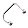 Acier Titane Ondulé Élégant Labret en Forme de U Féminin Tendance Club de Nuit Élégant Remplacement de Goujons pour Anneau de Lèvre Ornement Perforé Punk Européen et Américain