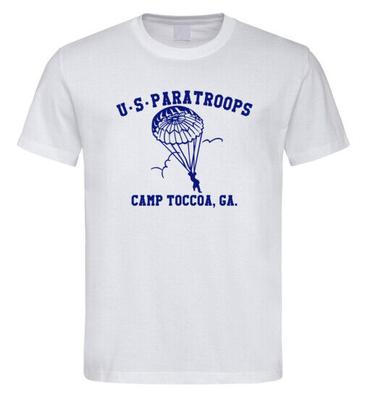 US Paratroops T Shirt 1079 Camp Toccoa Georgia Band Of Brothers WWII World War 2