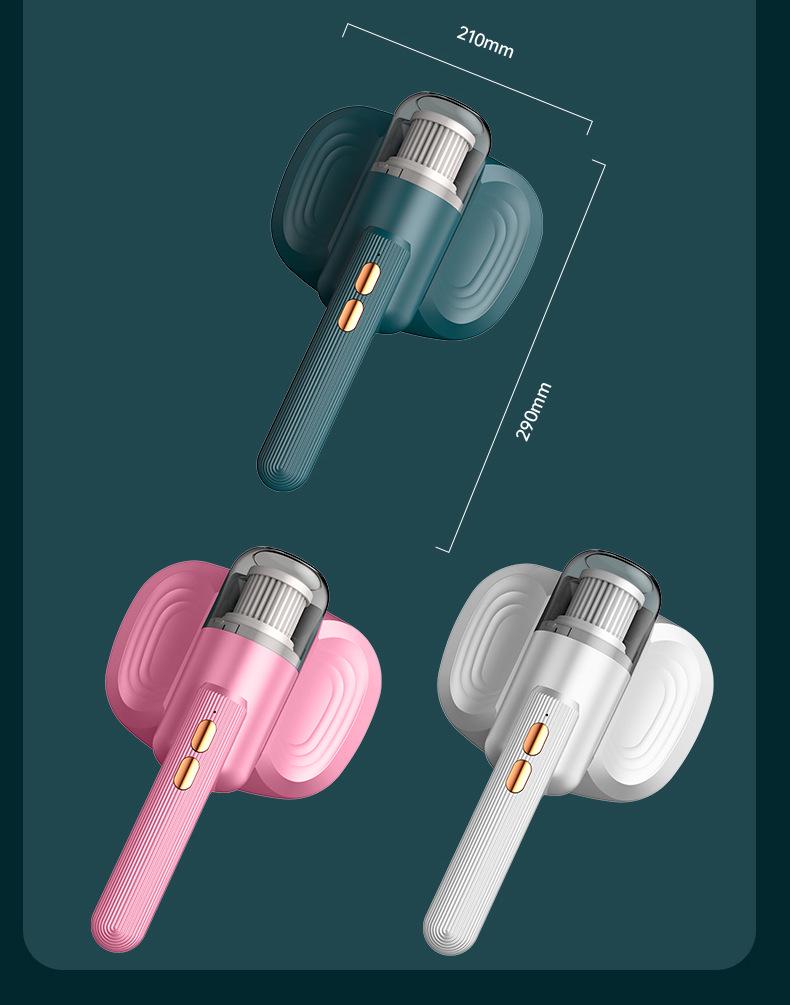 Handheld Wireless Vacuum Cleaner for Mite Removal from Beds