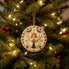 Decorative Acrylic Piece Christmas Hanging Ornament, Double Side Printed Ornament Holiday Tree Decor Pendant, Festive Home Decoration Decorations