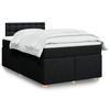 Vidaxl Continental Bed With Mattress, Black, Fabric, 120X200 Cm