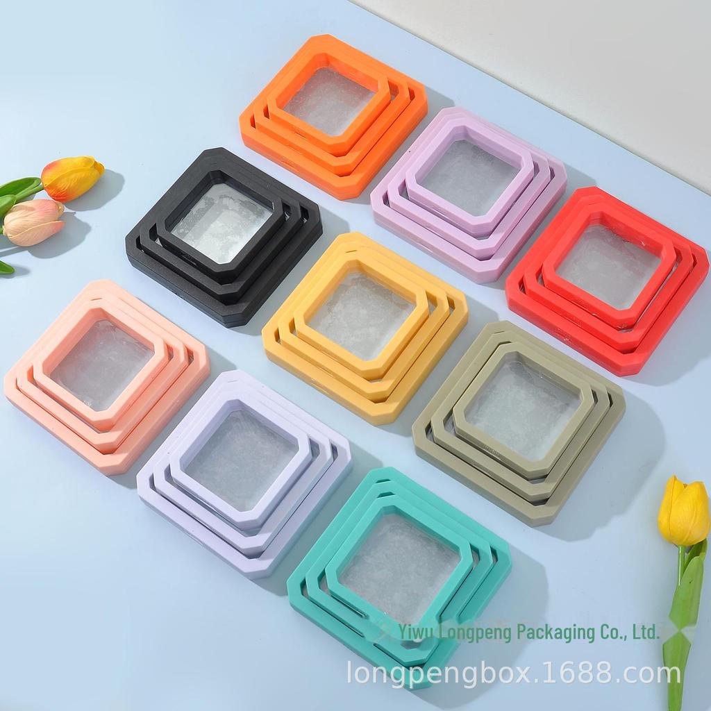 Premium Octagonal Transparent PE Jewelry Display & Storage Box for Bracelets & Necklaces
