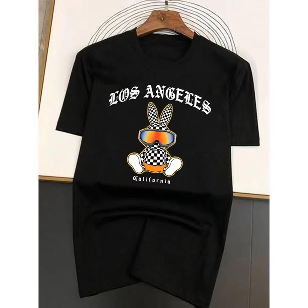 2023 Hip Hop T-Shirt Bavlněné Módní Tričko Muž Králík Grafika Krátký Rukáv Harajuku Klasické Streetwear Topy Muži a ženy Tees