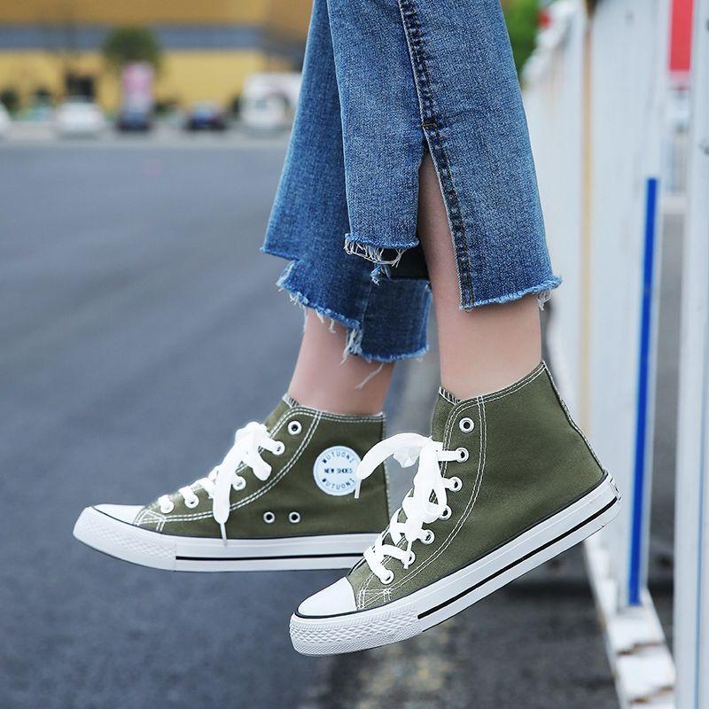 Cloth shoes men's and women's shoes new couple high-top canvas shoes casual single shoes