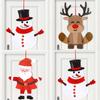 3pcs/set Cartoon Santa Claus Pendant Snowman Elk Christmas Wall Hanging  Christmas