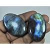 44-47 MM Natural Labradorite Multi Oval Cabochon Loose Gemstone 2 Pcs Lot D-186