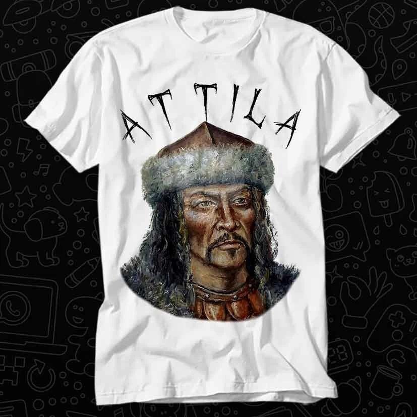 Attila The Hun Legend King Hungary Hungarian T Shirt 405 XL