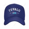 Unisex Baseball Cap Tuvalu EST Independence Day Wild Sun Shade Peaked Adjustable Outdoor Caps for Unisex Women